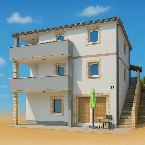 Horvátország apartmanház 1