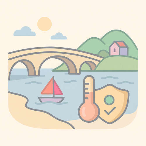 Hídon át megközelíthető szigetek